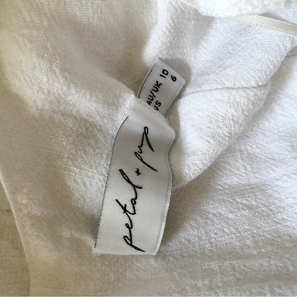 Petal & Pup White Front Twist Cutout Mini Dress - Picture 6 of 6